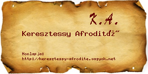 Keresztessy Afrodité névjegykártya